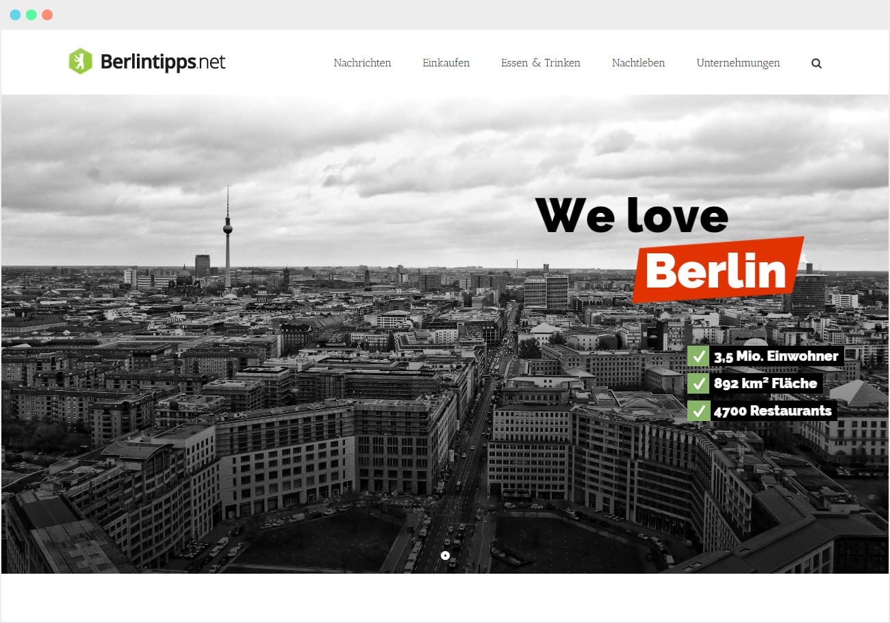 Berlintipps.net Screenshot